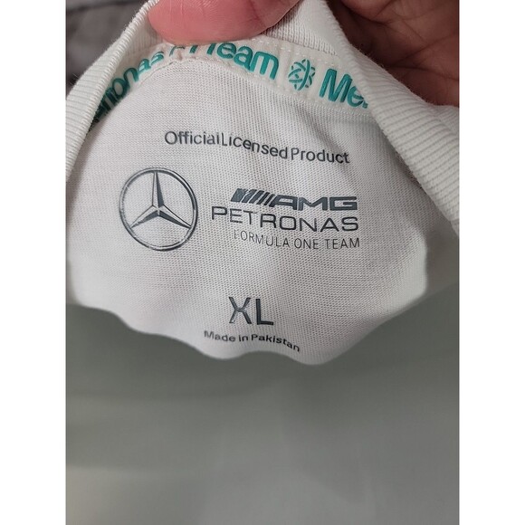 Mens AMG Petronas F1 T Shirt White Size XL - Picture 4 of 4